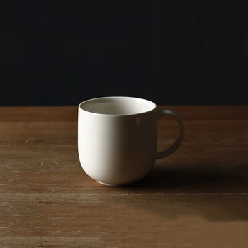 Европейският Стил на Кратко Бели Твърди керамични чаши и чаши с дръжка порцеланова посуда за напитки Цвят ресторант мляко, чай, кафе, чаша по чаша,