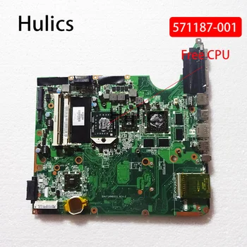 Hulics се Използва 571187-001 571187-501 дънна Платка За Лаптоп HP Pavillion на разстояние hp pavilion dv6-2000 HD4650 дънна Платка на лаптоп DDR2 DAUT1AMB6E0