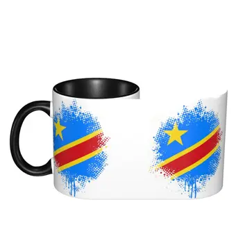 Флаг на Демократична Република Конго Творчески Чаши Чаши Чаши с Принтом R300 Хумор Графични многофункционални чаши