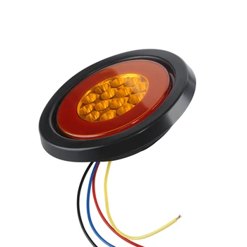 Авто led Стоп-сигнал 12-24 В Ретро Кръг Противотуманный Фенер 32 LED Задна Светлина за Ремаркето на АВТОБУСА