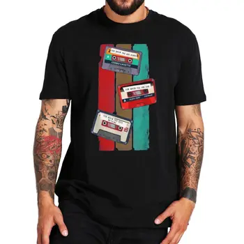 Ретро Микс Носталгия Касета Тениска Реколта 80 s 90 S Потертая Camiseta За Мъже, Жени, 100% Памук, Размер на ЕС Тениска