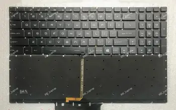 Новата клавиатура с кристали QWERTY на американски и английски език за лаптоп MSI GL62 7REX GL62M 7RC GL62M 7RDX GL62M 7REX, Пълноцветен ОСВЕТЛЕНИЕ, без рамка