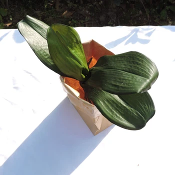 32 СМ Реалистично Изкуствено Растение Орхидея в дамска Чанта-Органайзер, Ваза, Аксесоари за Бродерия, Сватбена Украса за Дома