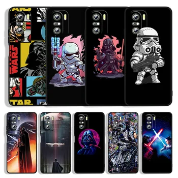 Disney Star Wars За Xiaomi Redmi K50 Игра 10 9T 9AT 9А 9В 8A 7A S2 6A 5A 5 4X Prime Pro Plus Черен Калъф За вашия телефон