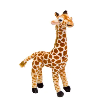 Huggable Сладък Жираф в Реалния Живот Плюшени Играчки за Деца Моделиране на Елен Животно Мека Кукла, Детски Подарък За Рожден Ден е Прекрасен Домашен Декор