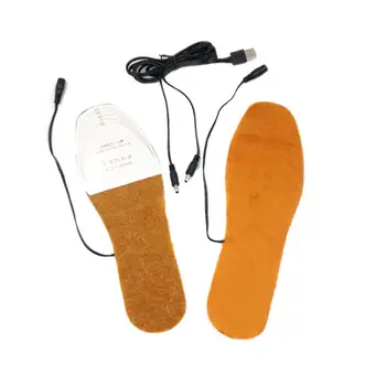 USB Електрически Стелки С Топъл Обувки, Ботуши Крака Крака Топло Възглавница се Пере Топлинни Стелки Унисекс Открит Зимата Топло