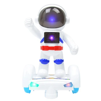 Радиоуправляеми Робот Интелигентни Космически Танцуващ Робот Въртене На 360 ° За Управление На Трафика Програмируеми Действия Интелигентна Светлина За Лицето Звуци Играчки
