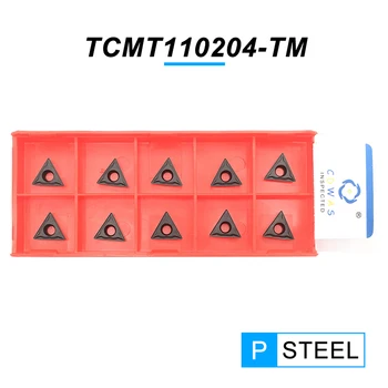 10ШТ TCMT110204 TM PC4125 Висококачествен Вътрешен Струг Инструмент TCMT 110204 Видий Поставяне на Струг С ЦПУ Режещ Инструмент За Стомана