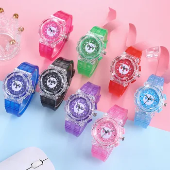Кварцов часовник ROW23 Colorful light LED watch creative за момчета и момичета