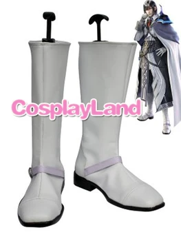 Final Fantasy XIII Led Рейнс Бели Обувки За Cosplay, Обувки Игри Вечерни Обувки за Cosplay по Поръчка за Възрастни Мъжки Обувки