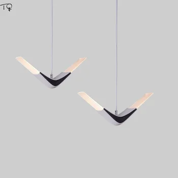 Скандинавски Дизайнер Творчески Летящите Чайки Led Висящи Лампи Модерна Проста Птица Лампа Бар Ресторант Спалня Нощни Кабинет Студио