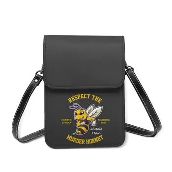 Пчелният Чанта През Рамо На Открито Дамска Чанта За Мобилен Телефон Подаръци Смешни Кожени Чанти