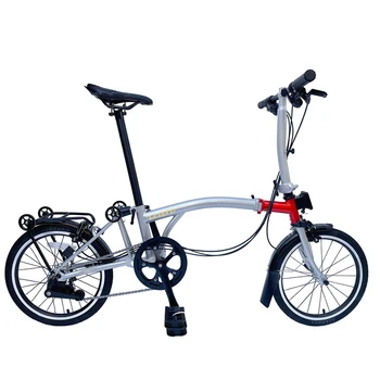 Litepro Tri-Fold Байк Велосипед 16 инча 6-степенна, автоматична Сгъваема Сгъваема Сгъваема, вдъхновен от ободным спирачка Brompton