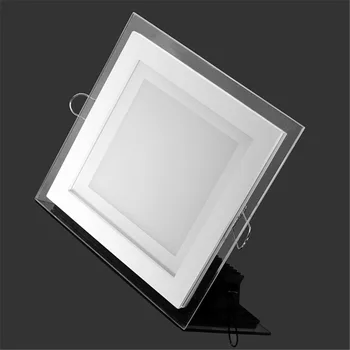 висока яркост стъклена led Панел 6 W 9 W И 12 W 18 W 24 W 5730SMD тавана лампа AC85-265V Студен / Натурален / Топло Бял CE & ROHS За Дома