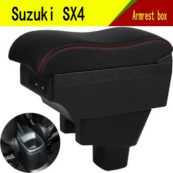 За Suzuki SX4 Централната конзола подлакътник на скоростната кутия за съхранение на облегалките налокотник с usb подстаканником