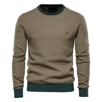 Нов Зимен Пуловер С Високо Качество За Мъже, Модни Топлите Пуловери, Плетени Калъф За Мъжки Пуловери, Пуловер-40