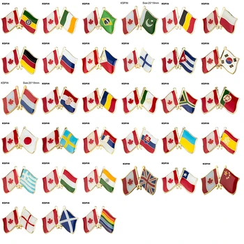 Флаг Значка Икона Брошка Канада приятелство Етиопия, Ирландия, Бразилия, Пакистан, Белгия, Полша, Германия, Русия, Филипините Финландия