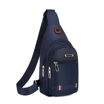 GERGANA-Мъжка чанта През рамо, Водоустойчив нагрудная чанта от плат Оксфорд, Модни и Ежедневни чанти-месинджър, Раница, мъжки чанти