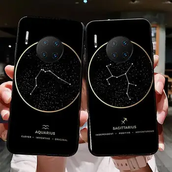 Дванадесет Съзвездия Калъф за Телефон за Redmi 8 9 9A за Samsung J5 J6 Note9 за Huawei NOVA3E Mate20lite калъф