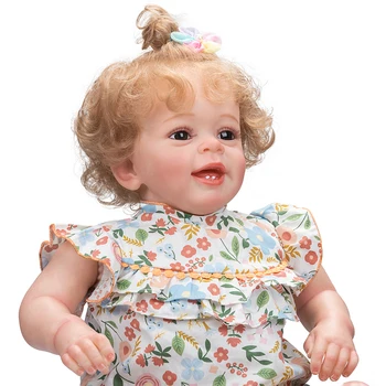 60 см Огромен Реален Размер Дете Възстановената Принцеса Момиче Кукла Yannick Реалистична 3D Картина С по-Видими Венами са подбрани Художествена Кукла
