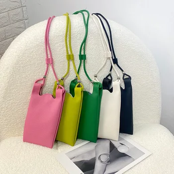 Ежедневни Мини Чанта през Рамо за Жени 2022 Дизайнерски Чанти-Тоут, Малка Чанта през Рамо с Капак за Телефон, Марка Поясная Shopper Bag