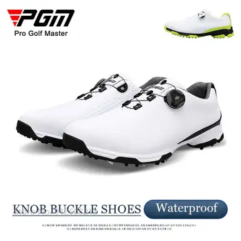 PGM Мъжки устойчива на плъзгане, Спортни Обувки Непромокаеми Обувки за голф Мъжки Дишащи Спортни Обувки С въртяща се Ключалка Размер Обувки 39-45