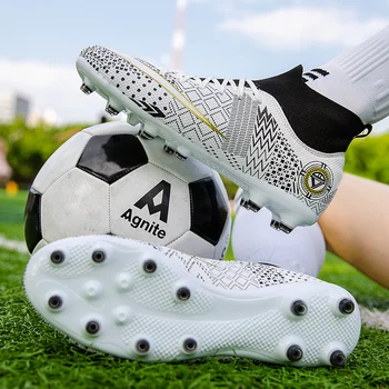 Качествена нескользящая обувки за американски футбол за футзала, Футболни обувки на Меси, Обувки Chuteira Campo, Спортни Обувки, Дамски обувки TF/AG