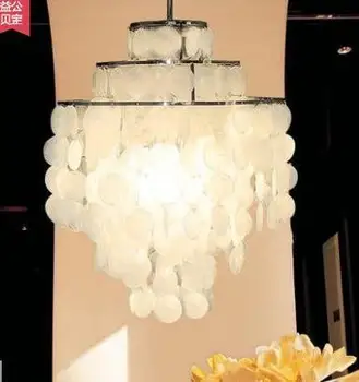 Модерен окачен лампа серия Fashion Shell За Подвесного на осветително тяло за хол D40cm