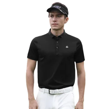 PGM облекло за голф лятна мъжка тениска с къс ръкав голф ежедневни однотонная памучен мъжки дрехи 2022