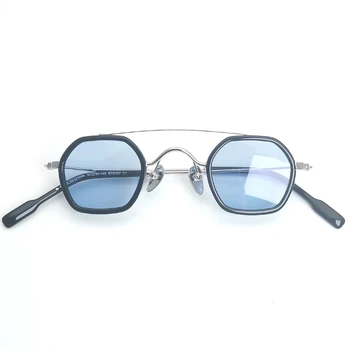 Сини Лещи Метални Слънчеви Очила За Късогледство Eyelgasses 2021 Eye glassses Ретро Стил Ретро Модерен Дизайнерски Марка Слънцезащитно Стъкло