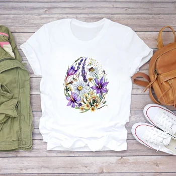 Скъпа Мила Ежедневни тениска, топ, риза с къс ръкав, дамски модни тениска с цветен модел, лятна дамска тениска, дамска тениска с изображение