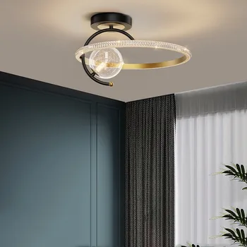 Просто модерна битова led лампа за главната спалня Nordic creative network червен кабинет, коридор, баня лампа спалня тавана лампа