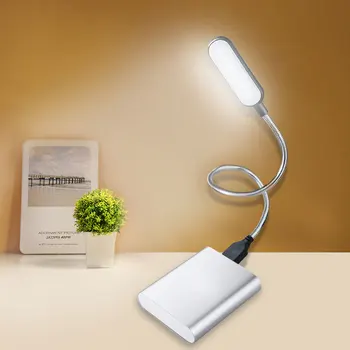 Ярка гъвкава Сладък лека нощ Мини LED USB Книга, Лампа За Четене, който Работи От преносим компютър, Лаптоп За Четене Учениците