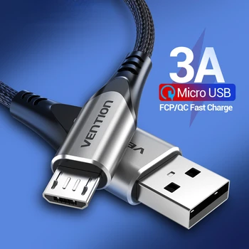 Micro USB Кабел 3A Найлон Бързо Зарядно Устройство, USB Тип C Кабел за Пренос на Данни за Мобилни Телефони на Samsung Micro USB Кабели