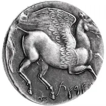 Древногръцки Монети Пегас Монета 39 мм Колекция от Антични Реплика