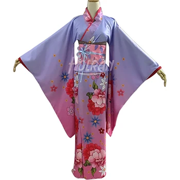 Дамски Съдбата Гранд Медал на Сабя Принцеса Рокля Костюм Японската Сакура Кимоно принцеса вечерна рокля облекло