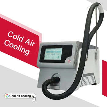 Кожата е по-хладен въздух система за охлаждане охлаждане на Cryo охлажда машината на кожата е по-студена, за да възстановите болка обработка на лазера