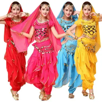 Луксозни Индийски Танцови Костюми, Комплекти За Изпълнения На Сцената, На Източното Рокля За Танци, Костюм За Жени, Костюми За Ориенталски Танци