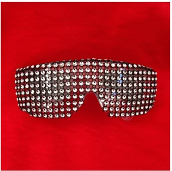 нощен клуб, бар на певицата DS сценичното осветление очила Танцьор концерта самоличността на очила шоу Стръмни Аксесоари нитове пънк Слънчеви очила