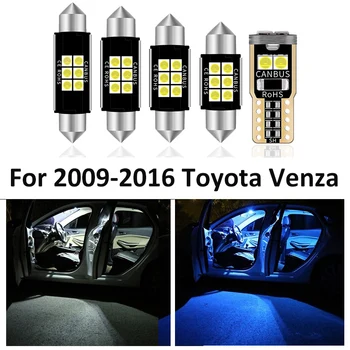 13 бр. Автомобили Бял Вътрешна led Крушка Осъществяване на Toyota Venza За 2009-2016 Карта Куполна Оригиналният лампа Аксесоари за вътрешно Осветление на Автомобила