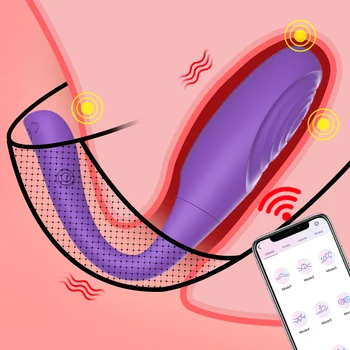 Безжичен Bluetooth За Жени Приложение За Дистанционно Управление На Големи Разстояния Вибратор G Точков Масаж Вибратор Женски Магическо Вибрираща Яйце Секс-Играчка