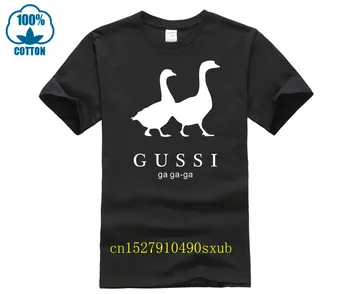 Лято 2023, модна тениска с писмото принтом gussi, мъжки и дамски тениска