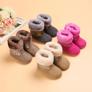 2021 Зимни Топли обувки за бебета момичета и момчета, Зимни обувки за деца, Топло устойчива на плъзгане Обувки с мека подметка, Анти-мръсна 0-18 м
