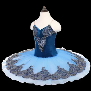 2022 Кралско синьо професионални балетное рокля-пакет за момичета, облекла за танци, детски костюм За Изяви, балерини, Дрехи-пакетче, детски Карнавал