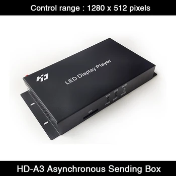 Асинхронни скоростна изпращане на HD-A3, максимална подкрепа 650 000 пиксела, led дисплей, работа с приемно карта HD-R508T, HD-512T, HD-516T